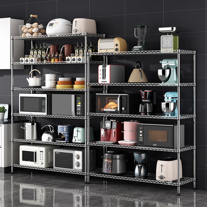 货架置物架落地式厨房家用厨具收纳架花架多层仓T库阳台储物整理