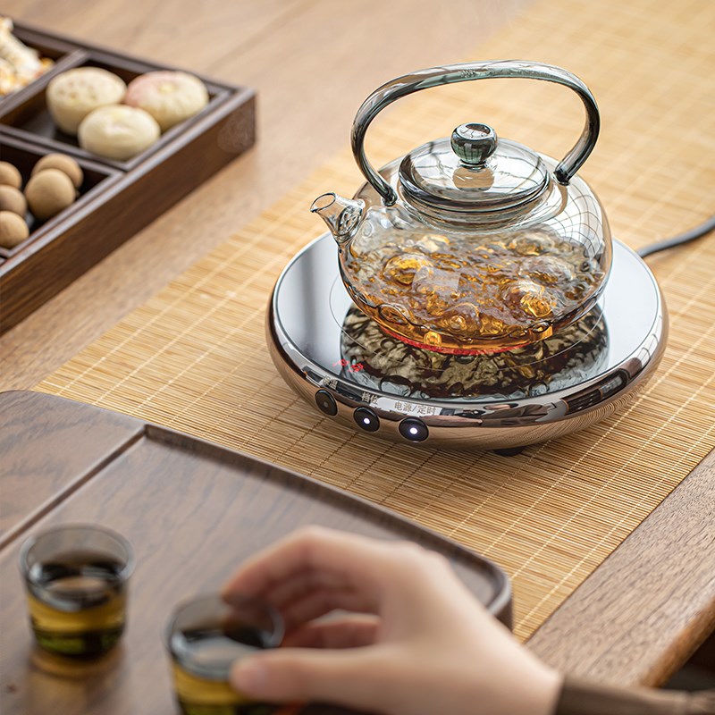简约玻璃提梁壶养生泡茶器家用小型电陶炉烧水煮R茶壶围炉煮茶套