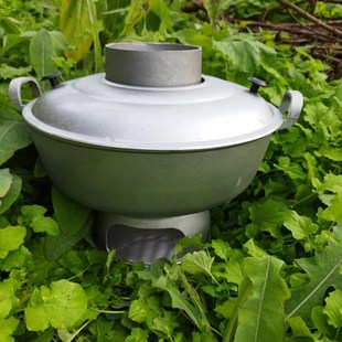 四川宜宾高县土火锅烧炭家用木炭火锅老式手工锑制U火锅传统火锅