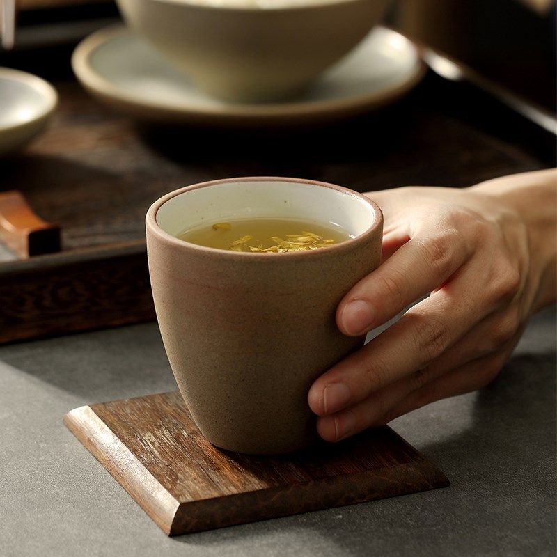 中式碗蝶杯勺子套装家用精致米饭碗燕窝I碗耐高温陶瓷碗小碗骨碟