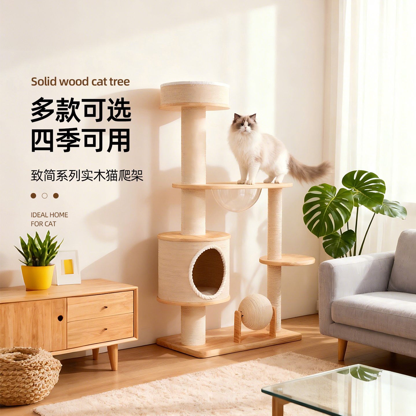 猫爬架家用小户型不占地