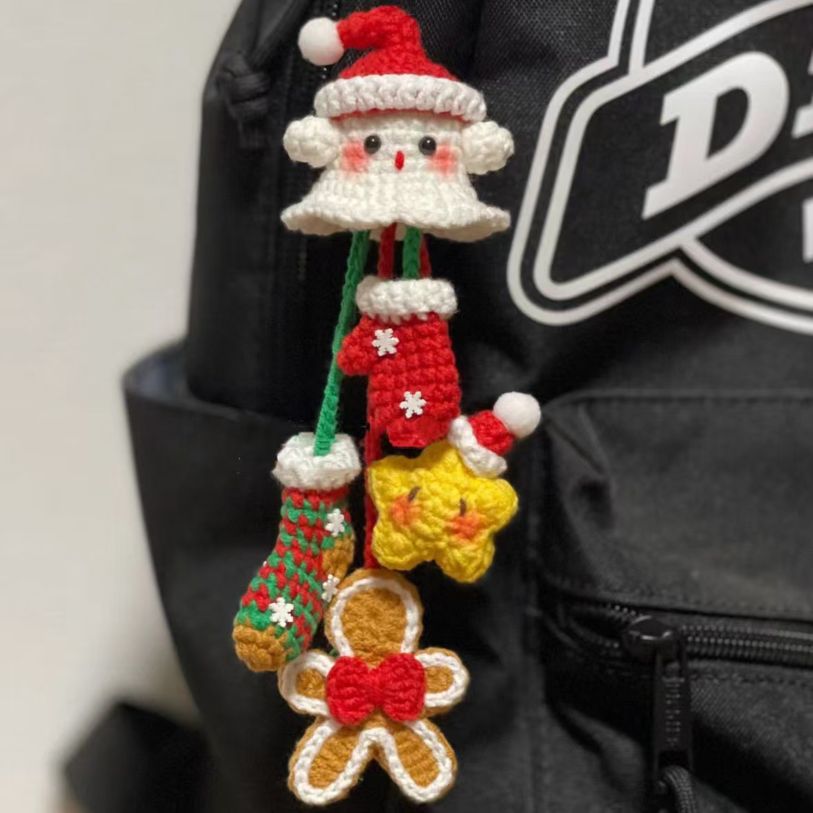 手工DIY圣诞老人幽灵手套挂件