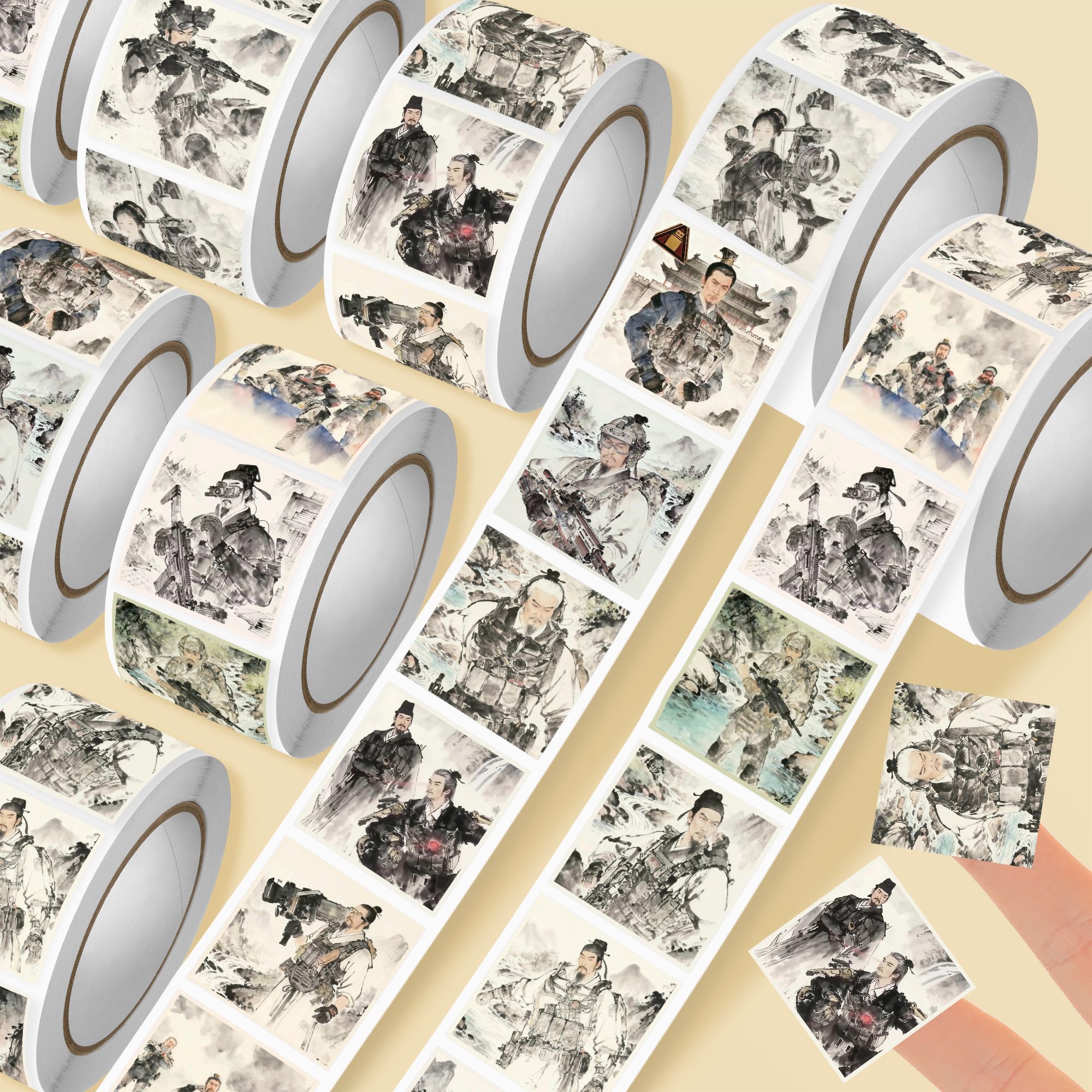 三角洲干员水墨卷卷贴热门