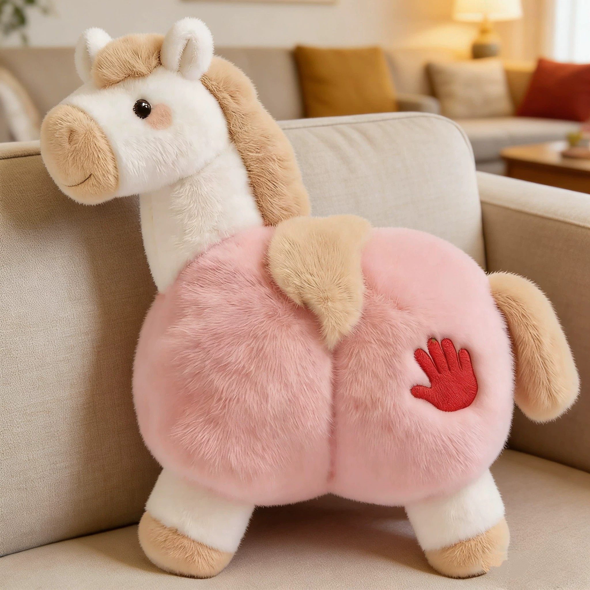 爆款新品小红书同款可爱马年拍马屁毛绒玩偶棉花娃娃公仔超萌抱枕,模玩/动漫/周边/娃圈三坑/桌游,动漫毛绒/抱枕/坐垫,淘宝优惠券,粉丝福利购,淘宝优惠卷