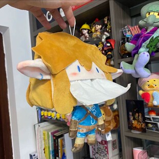 新品塞尔达传说林克高颜值纸巾盒可爱小林狼周边毛绒纸巾盒礼物