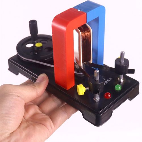 开放式手摇发电机模型小号学生用红灯绿灯小学科学学具教具机械能