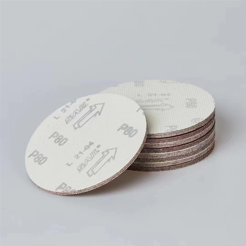 圆盘砂纸红砂纸植绒自粘2寸3寸4寸5寸6寸7寸9寸打W磨抛光砂纸磨片