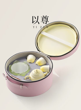 以尊黄色功夫茶具套装小火加热温茶炉蜡烛围炉煮茶底座保温暖茶器