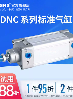 TWSNS台氣山耐斯标准气缸DNC缸径125行程25/50/75/100/200/300/40