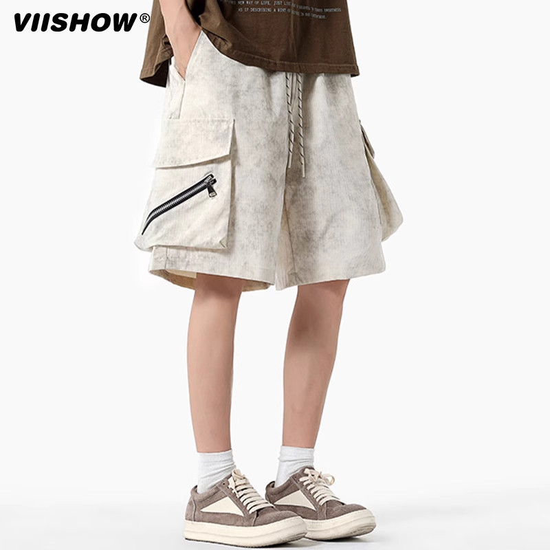 VIISHOW日系机能风大口袋工装短裤男潮牌户外徒步宽松阔腿五分裤,男装,短裤,淘宝优惠券,粉丝福利购,淘宝优惠卷