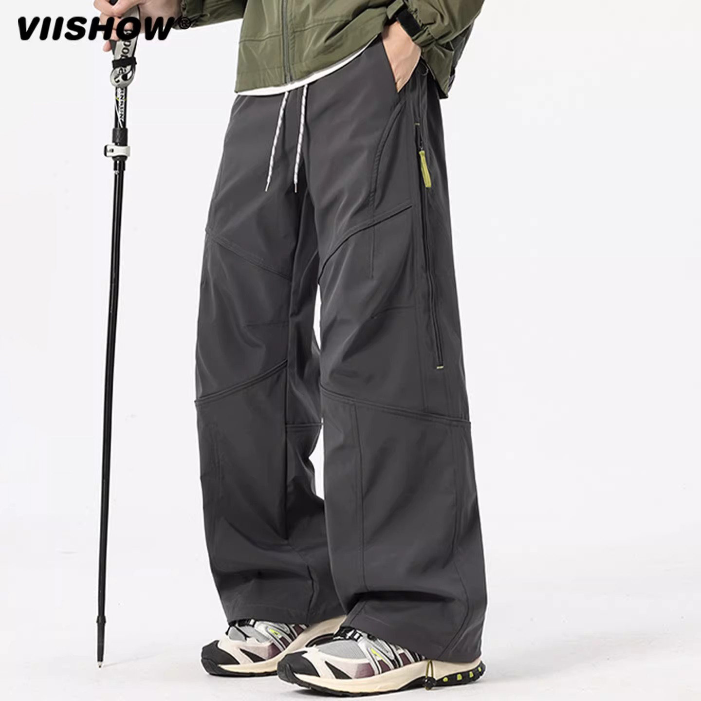 VIISHOW美式户外机能冲锋工装裤男秋季速干防泼水登山运动休闲裤,男装,休闲裤,淘宝优惠券,粉丝福利购,淘宝优惠卷