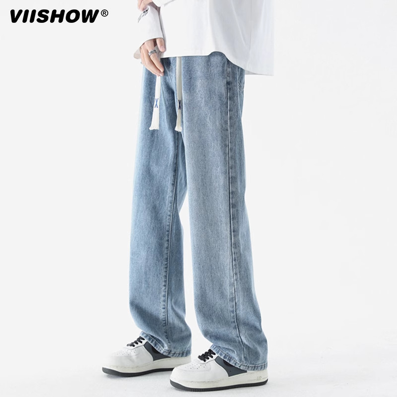 VIISHOW牛仔裤男秋季潮牌牛仔裤
