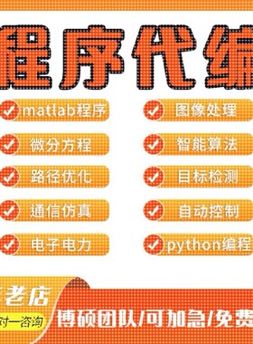 matlab代码帮做程序代编通信仿真代码复现算法改进图像信号分析