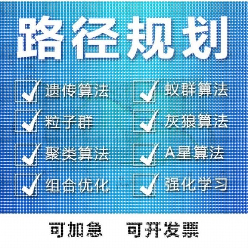 matlab路径规划遗传蚁群蜂群狼群算法代编python强化学习组合优化