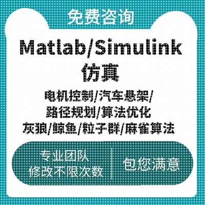 Matlab/Simulink仿真电机控制汽车悬架路径规划算法优化灰狼鲸鱼