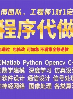 Matlab代编程序python深度机器学习神经网络图像处理通信彷真算法