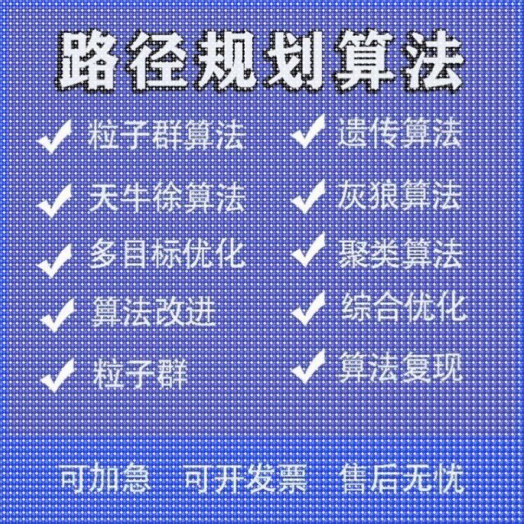 matlab路径规划遗传蚁群粒子群算法代做Python强化学习多目标优化