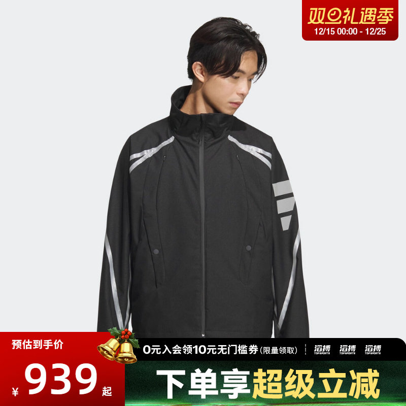 adidas阿迪达斯男子FOS REFL WVN JK运动健身夹克外套KF0690