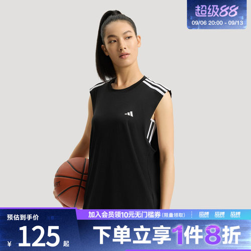 adidas阿迪达斯男女BB ALWRLD TANK运动休闲无袖T恤KE5906