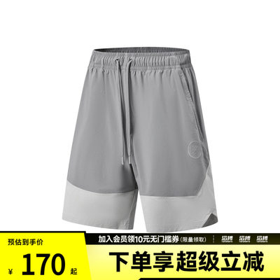 LI-NING李宁男子运动休闲短裤AKSW091-2