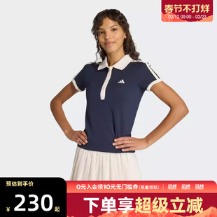 adidas阿迪达斯女子CLASSICS POLO运动休闲短袖T恤KD7597