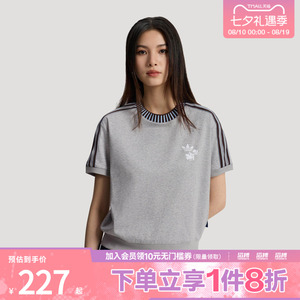 「滔搏运动」adidas阿迪达斯三叶草女子迪士尼联名运动T恤KY8316