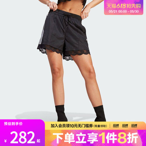 adidas阿迪达斯三叶草女子3 STRIPE SHORT滔搏运动休闲短裤II5605