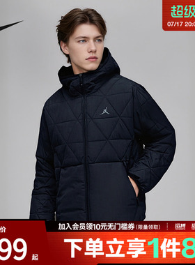 NIKE耐克男子J TF SPRT STMT MDWT运动休闲棉服外套FZ3163-010