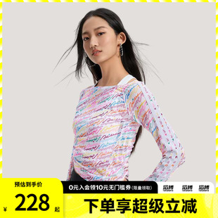 adidas阿迪达斯女子三条纹舞动系列运动休闲长袖T恤KR7600