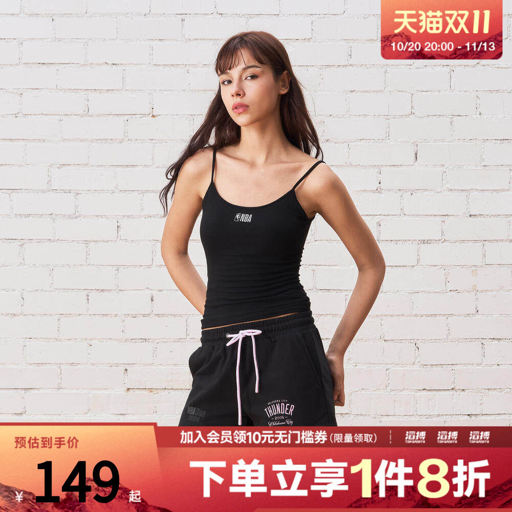 NBA女款雷霆球队短裤NBAAP2603SS060101BK