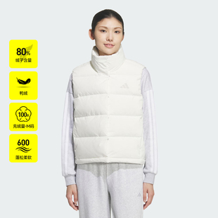 adidas阿迪达斯女子运动训练保暖立领羽绒服背心马甲KQ5533