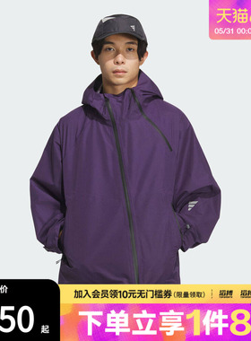 adidas阿迪达斯男子FOS运动休闲连帽夹克外套KG9411