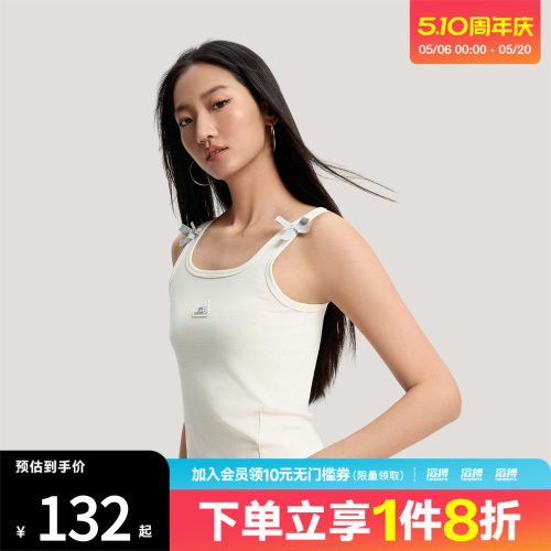 滔搏adidas阿迪达斯女子三条纹舞动系列运动休闲背心KS0043