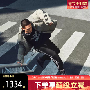 adidas阿迪达斯三叶草男子运动休闲保暖连帽羽绒服外套KC2563