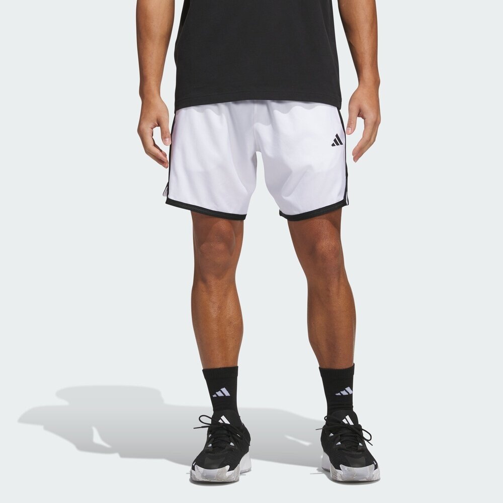 adidas阿迪达斯男子速干撞色条纹宽松篮球运动短裤KV9678