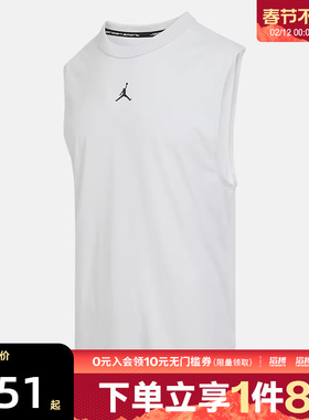 NIKE耐克男子AS M J DF SPRTSLVLS运动休闲无袖T恤FN5857-034