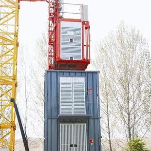 厂家直供井道施工电梯中高层建筑工地室内齿条式人货施工升降机