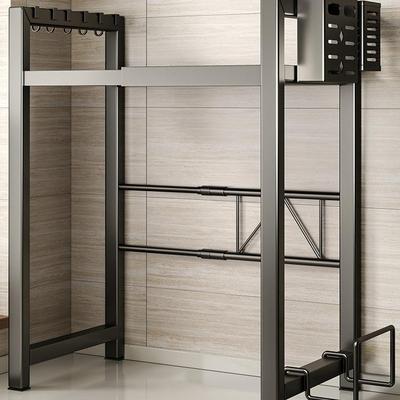 厨房微波炉电饭煲架子置物架可伸缩台面多功能烤箱空气炸锅收纳架