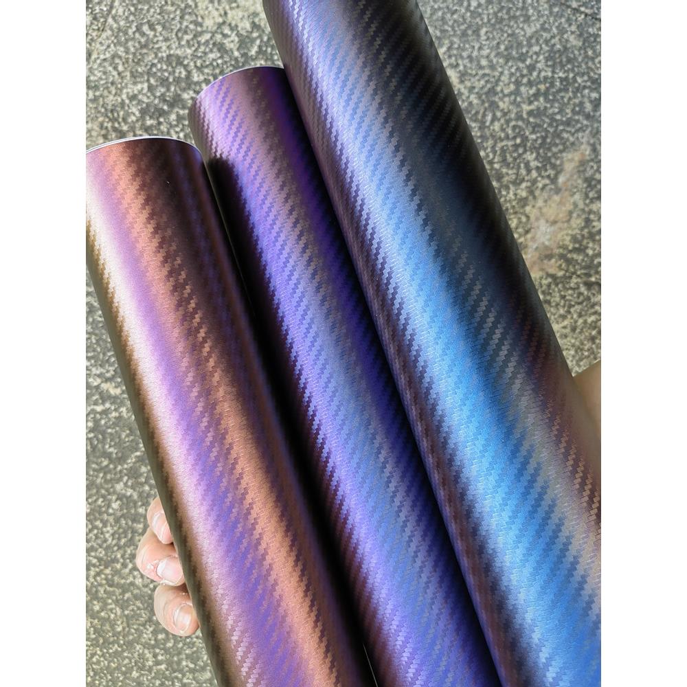 汽车贴膜变色龙碳纤维纹路贴纸电动车车贴改装车膜个性装饰改色膜