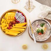 希益嘉304不锈钢冰盘日式 刺身盘家用寿司鱼生盘三文鱼生蚝料理盘