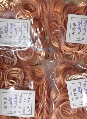 铜垫片 紫铜 密封圈 垫圈平垫M40M42M44M45M46M47M48TM50厚1.0mm