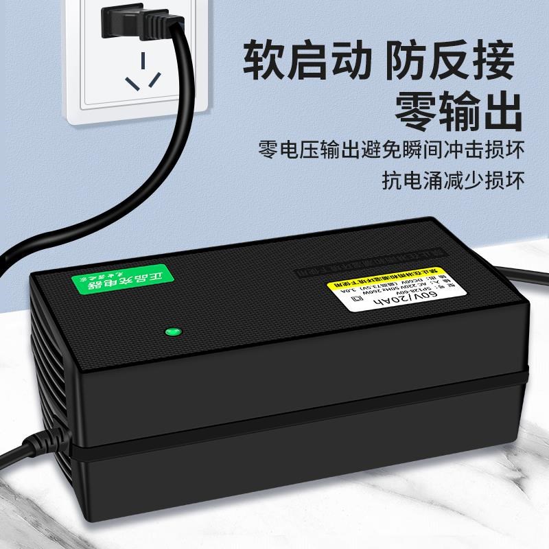 适用金箭电动车专用充电器48V60V72V新国标智能脉冲充