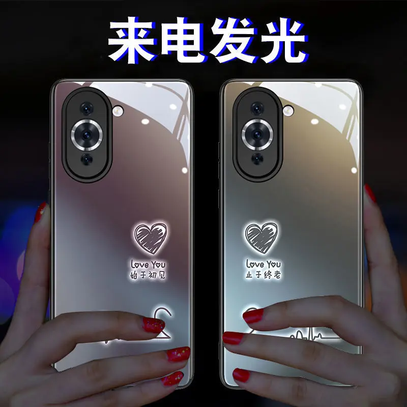 暗夜紫心跳爱心x90prox80来电发光x70情侣x60pro+适用