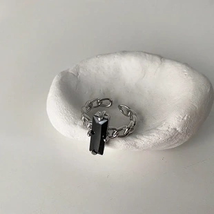 光与夜之恋齐司礼同款戒指女ins潮酷辣妹冷淡风情侣闺蜜开口指环