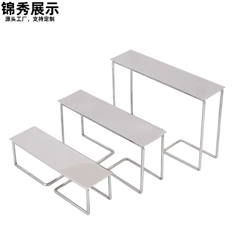 新品不锈钢鞋子展示架鞋架商场包包展示架包架子三件套橱窗陈列架