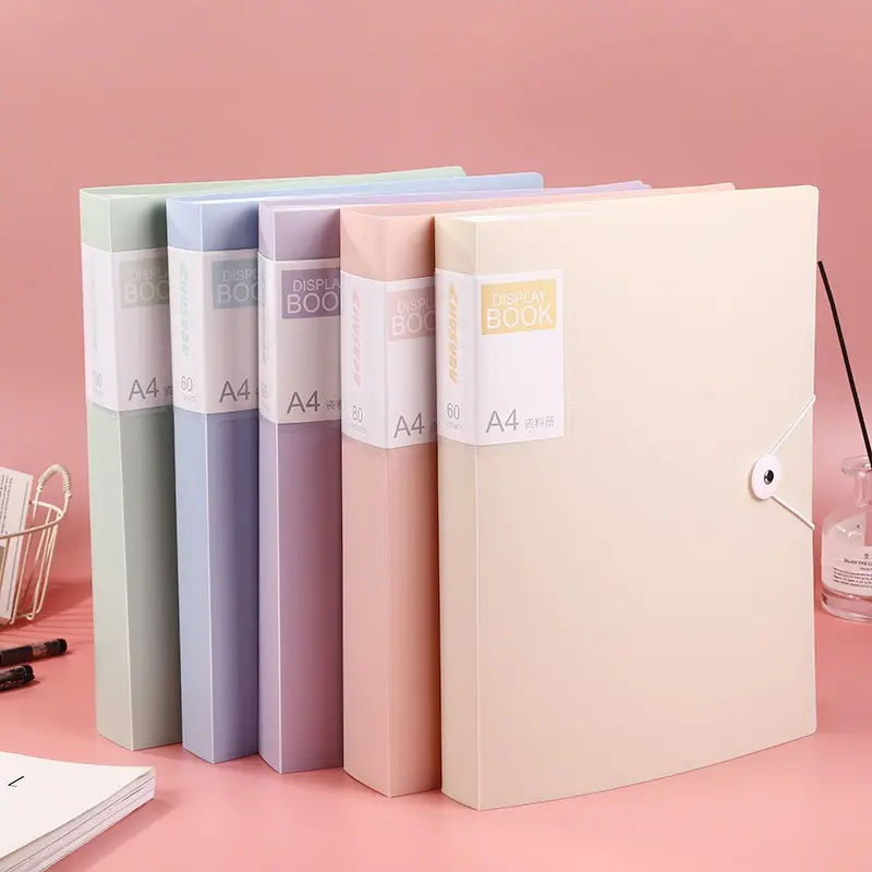 a4资料学生试卷分类夹透明pp多层插页文件夹办公合同整 理档案