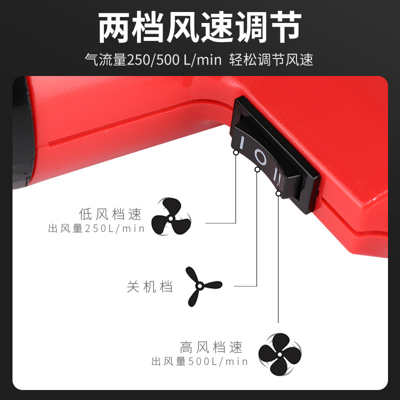 奥奔热风枪小型塑料焊枪家用烤枪热熔焊接塑胶热缩贴膜加热电烘抢