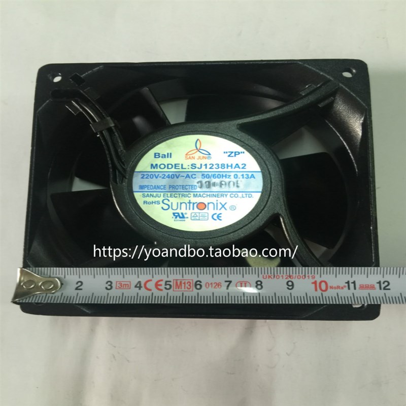 三巨SJ1238HA2耐高温 铁叶 轴流风机 12038风机 机箱机柜风扇