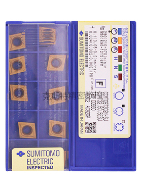日本住友数控刀片 CCMT09T302N-SU AC820P 加工不锈钢件