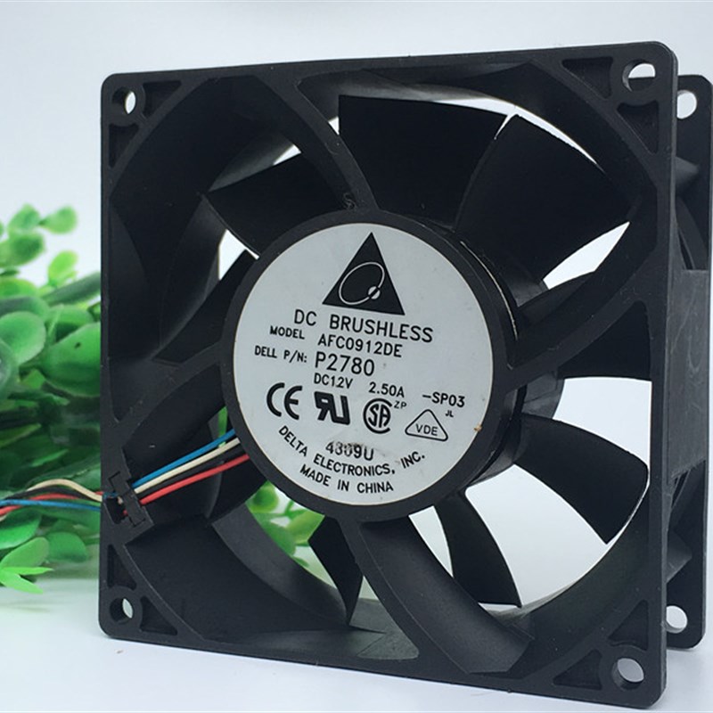 台达 9cm 9038 12V 2.5A 汽车压暴力大风量散热风扇AFC0912DE
